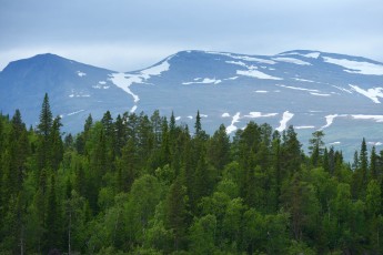 Kvikkjokk river delta in the Laponia UNESCO World Heritage Site.